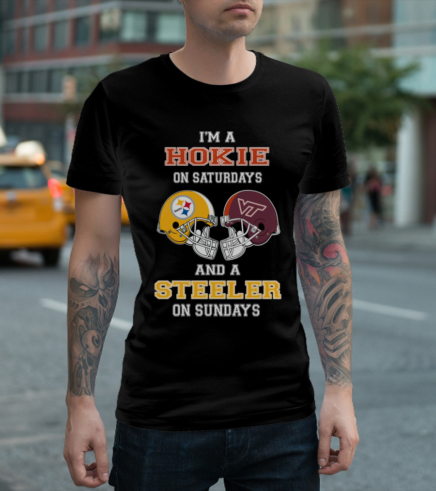 I'm a Hokie on Saturdays and a Steeler on Sundays T-Shirt