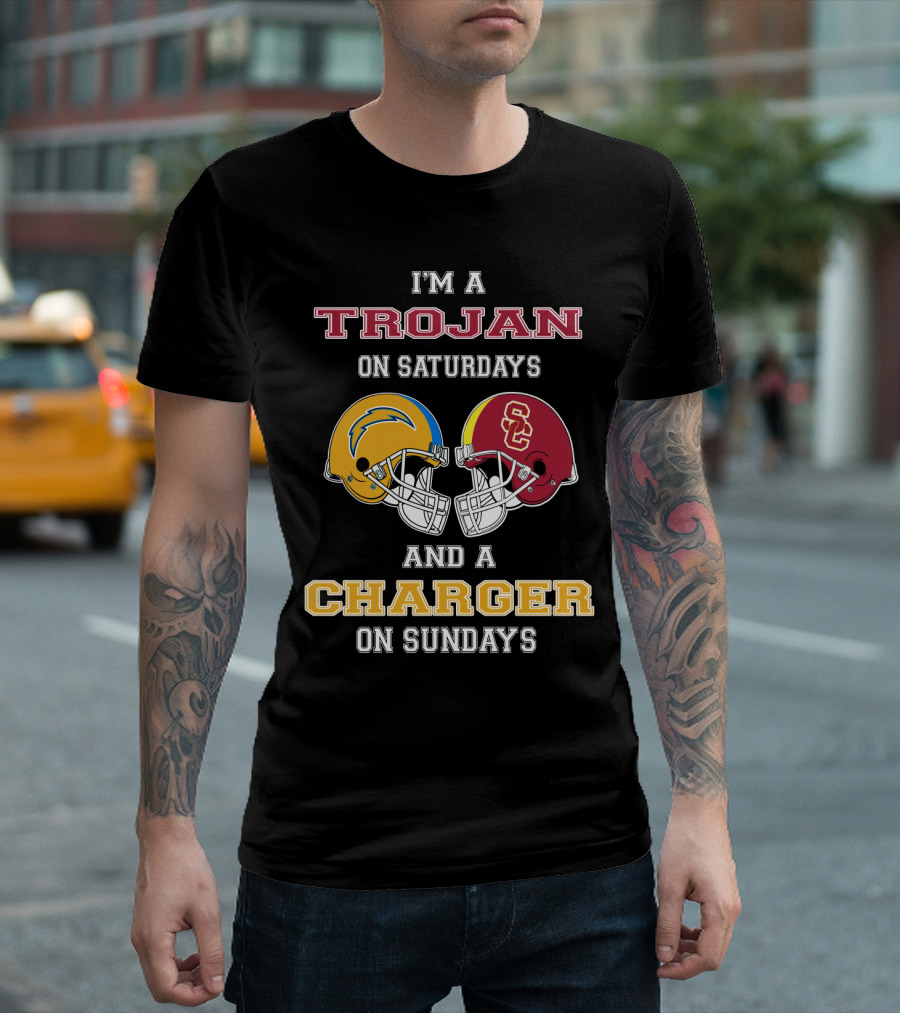 I'm a Trojan on Saturdays and a Charger on Sundays T-Shirt