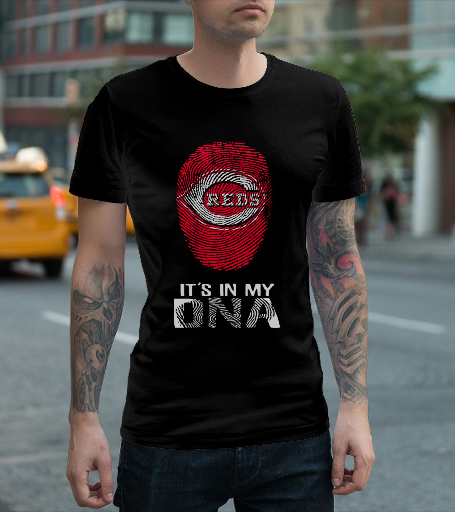 Reds Fingerprint It's In My DNA T-Shirt