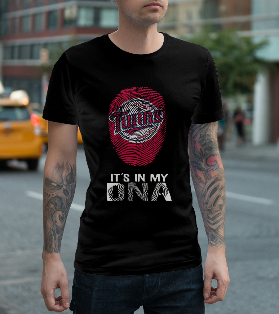 Twins It's In My DNA Fingerprint T-Shirt