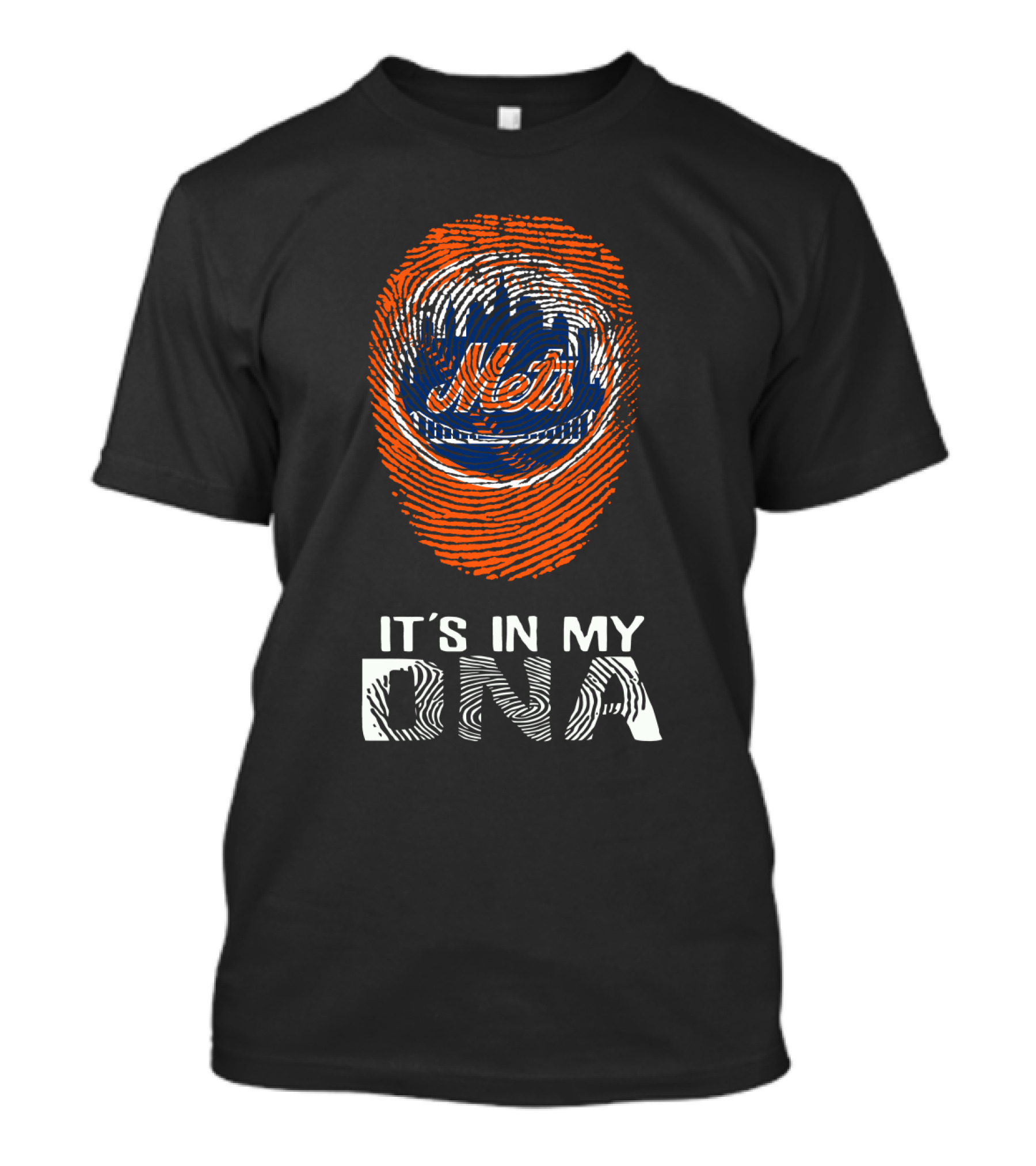 Mets It's In My DNA Fingerprint T-Shirt
