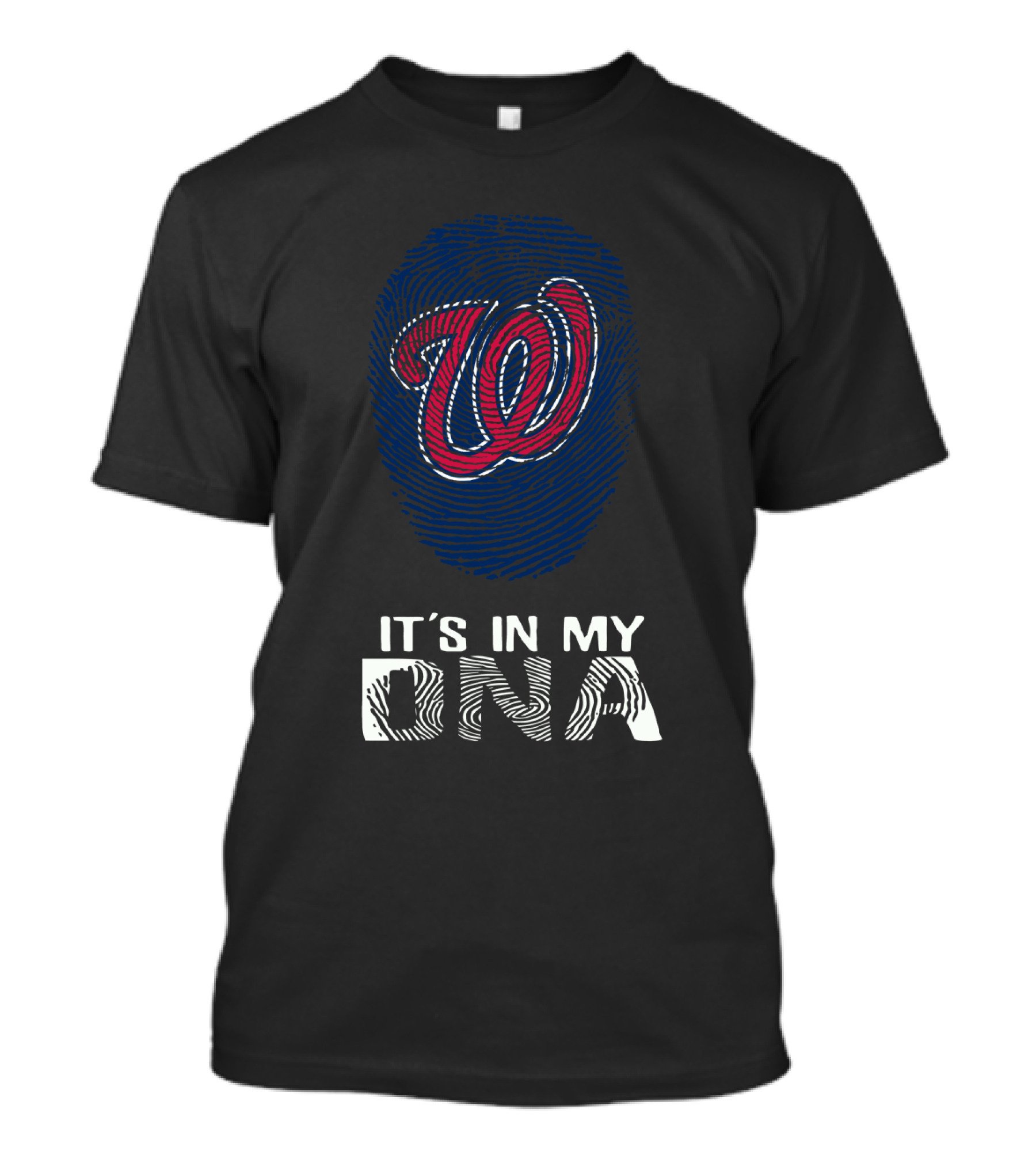 Nationals W It's In My DNA Fingerprint T-Shirt