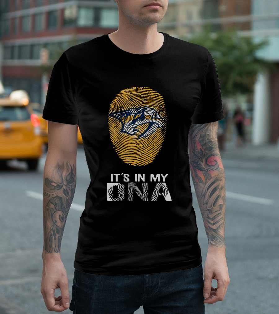 Nashville Predators It's In My DNA Fingerprint T-Shirt