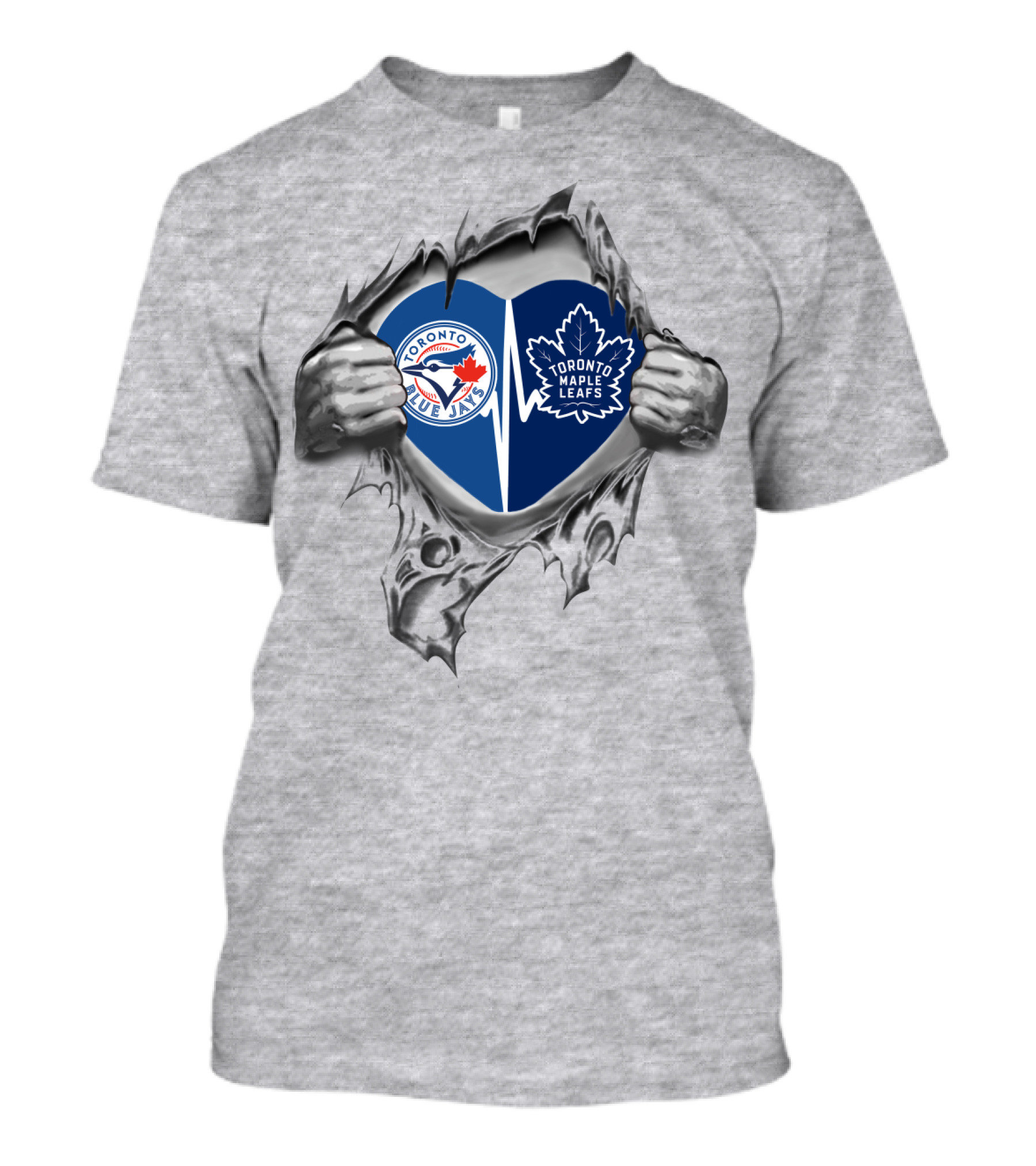 Toronto Blue Jays Toronto Maple Leafs Heart Loyal Fans T-Shirt
