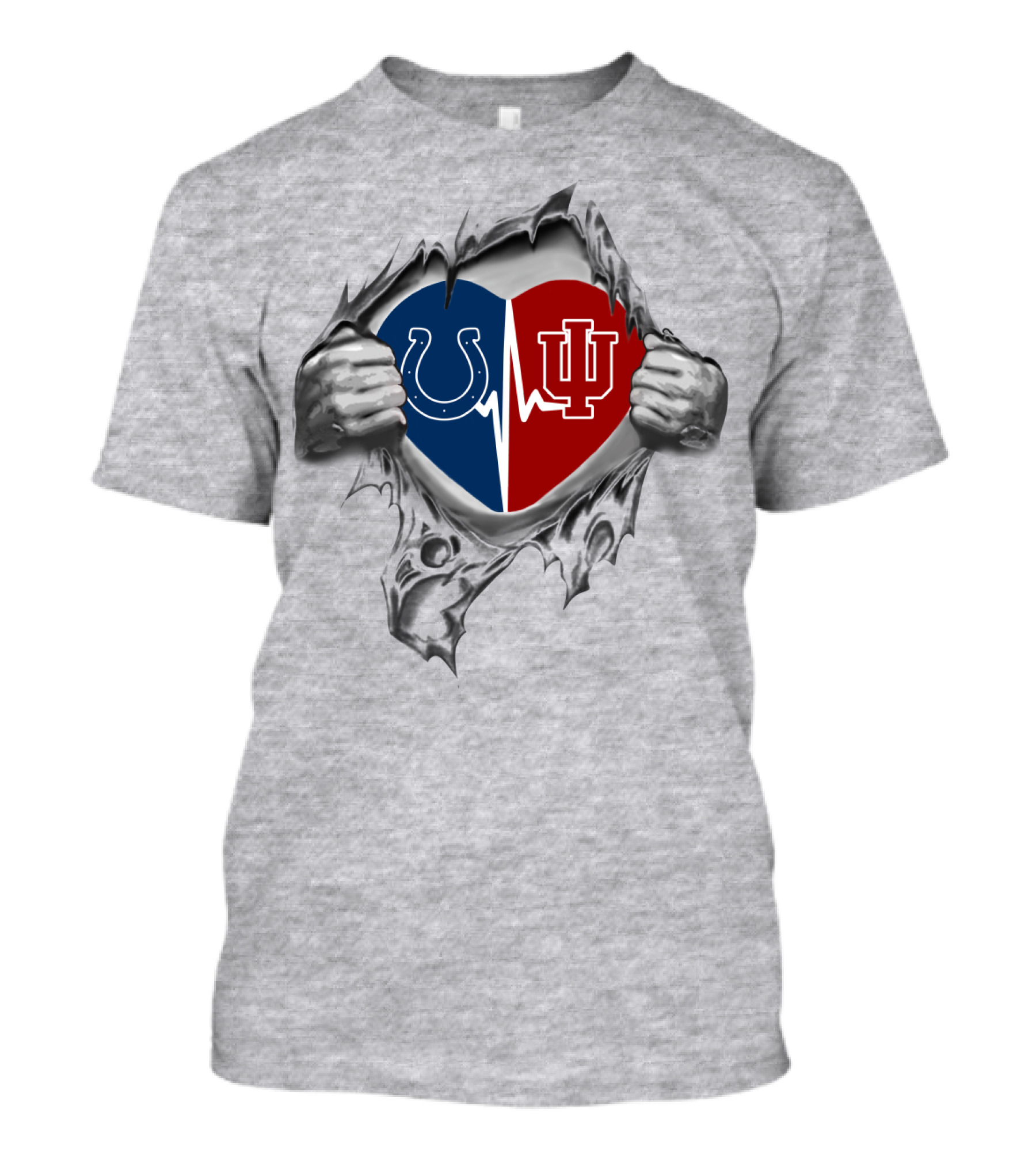 Colts Hoosiers Heartbeat Symbol Of Devotion And Pride T-Shirt
