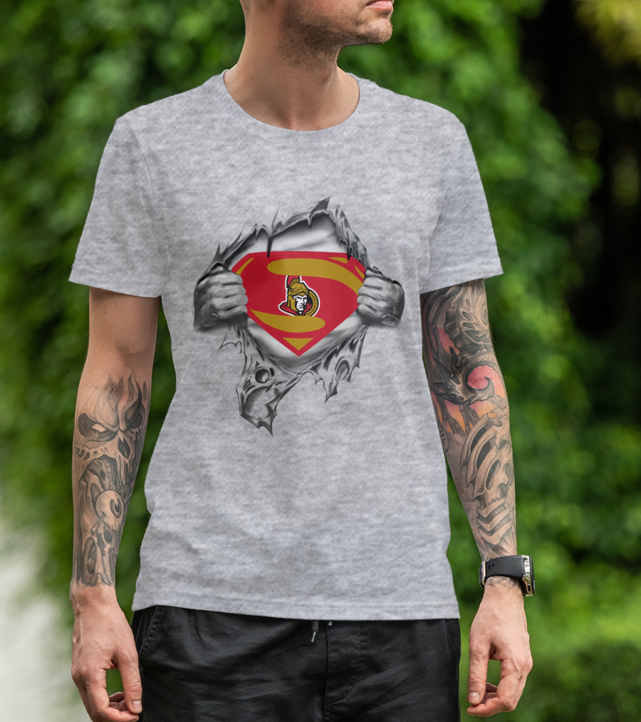 Ottawa Senators Superman Logo Breakthrough T-Shirt