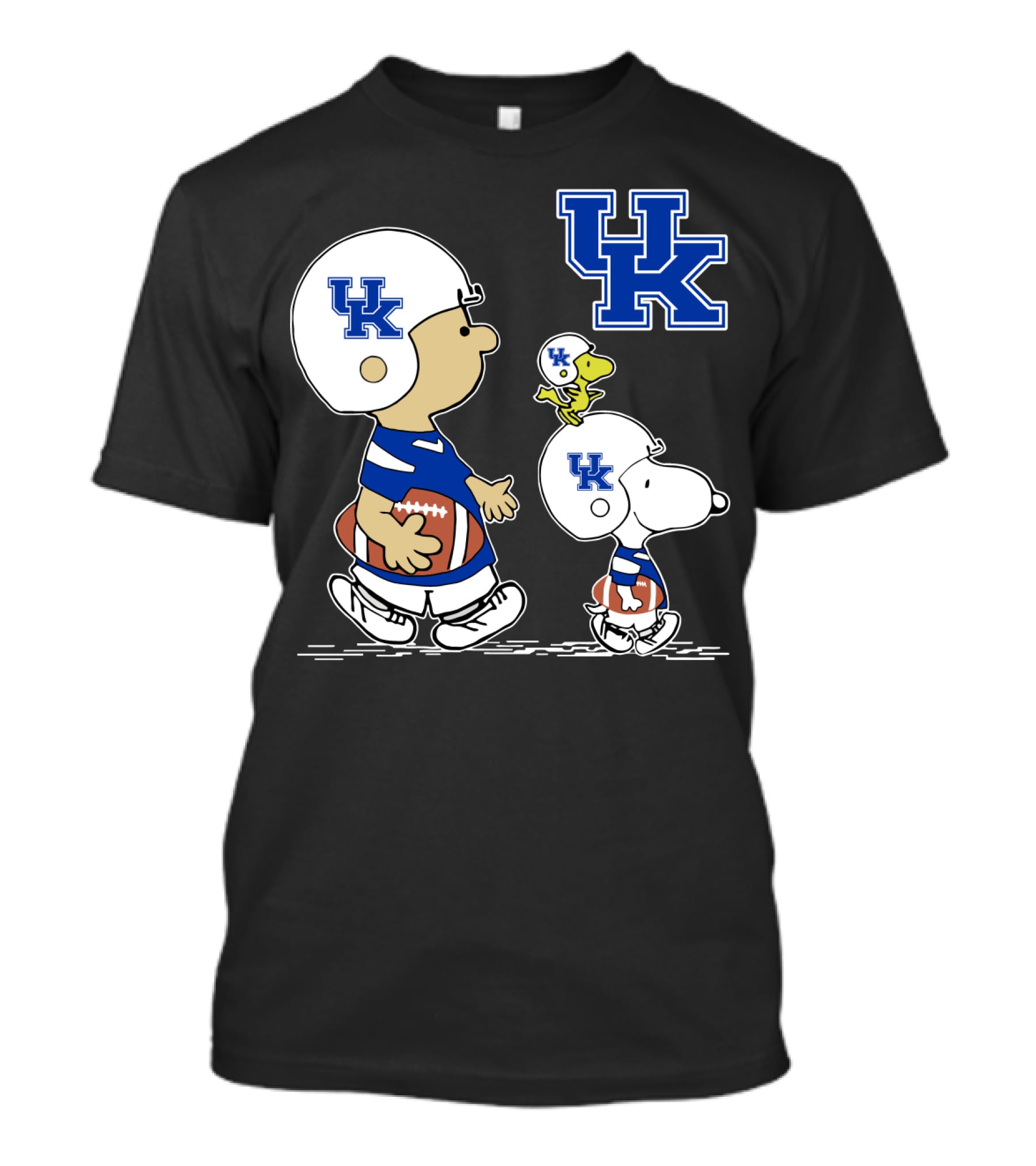 Kentucky Wildcats Peanuts Snoopy Woodstock Football Helmet T-Shirt