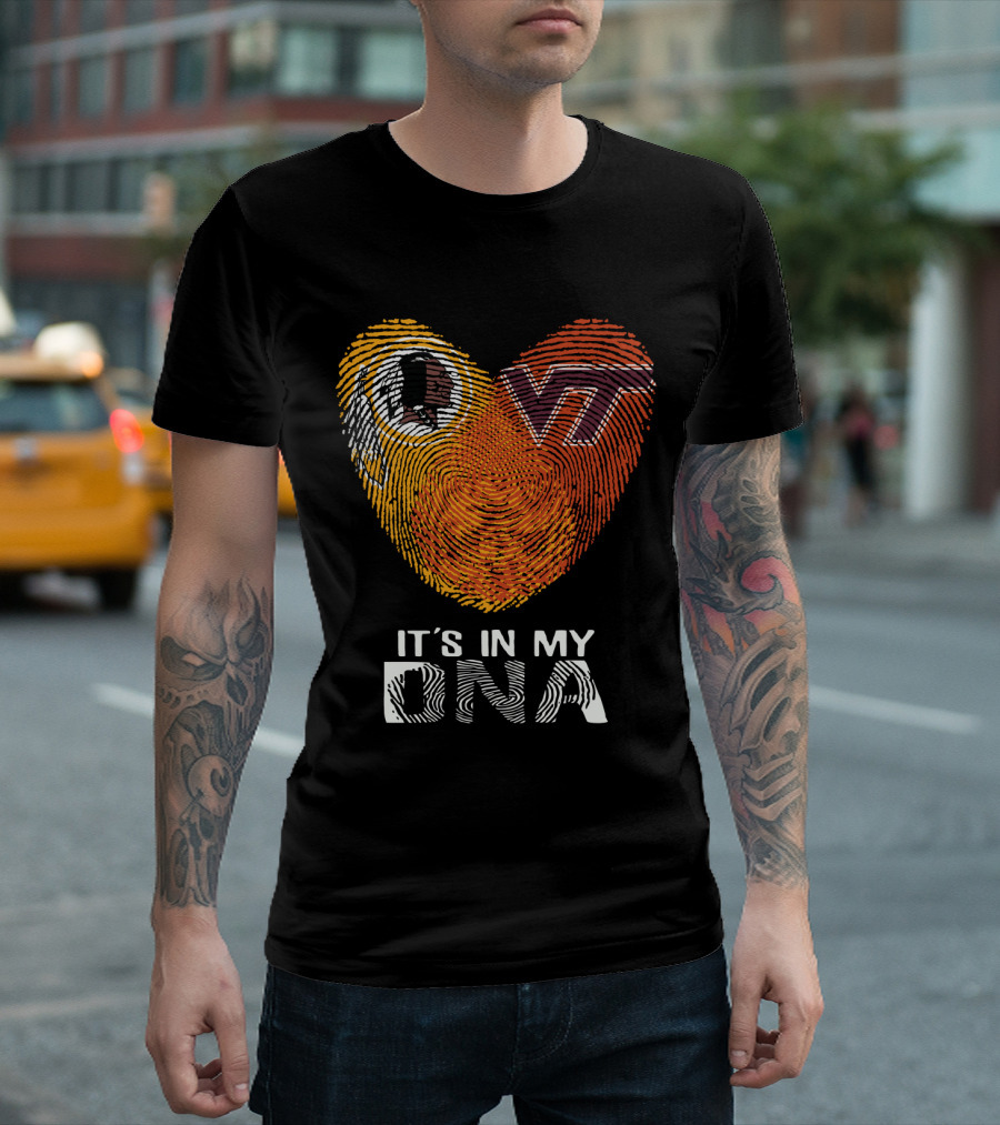 Redskins Vt It's In My Dna T-Shirt