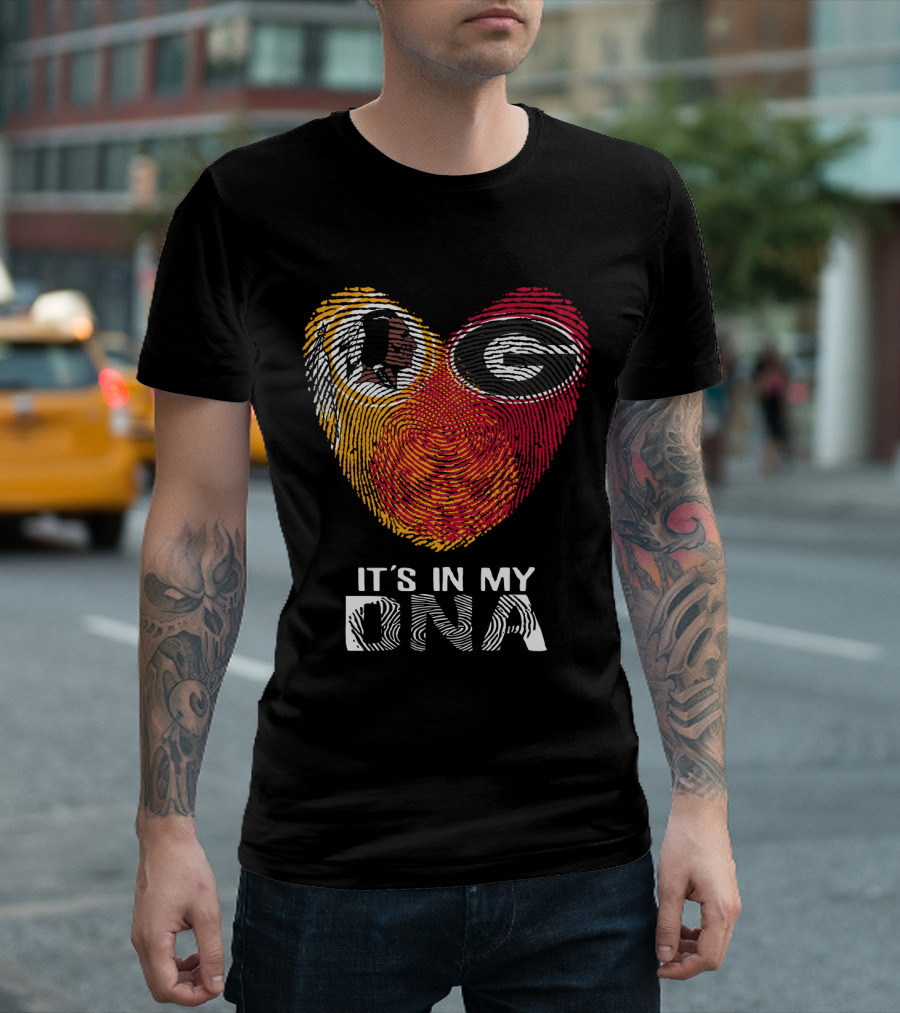 Redskins Bulldogs Logo It's In My Dna T-Shirt
