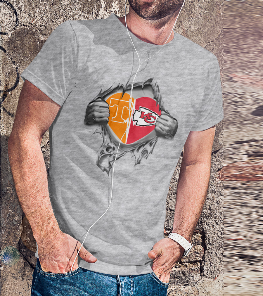 Tennessee Kansas City Heart Chiefs In My Heart T-Shirt