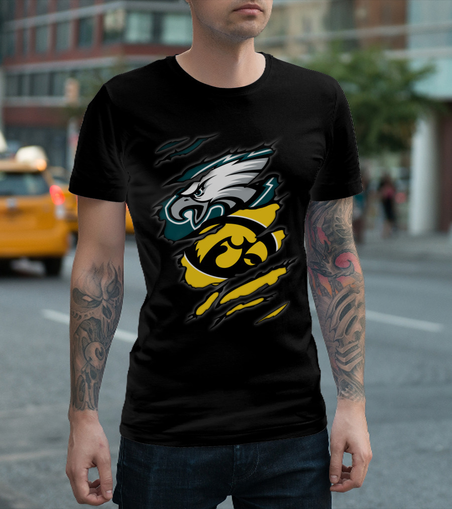 Eagles Hawkeyes Torn Claw T-Shirt