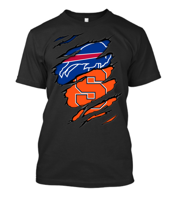 Buffalo Bills And Syracuse Orange Torn T-Shirt