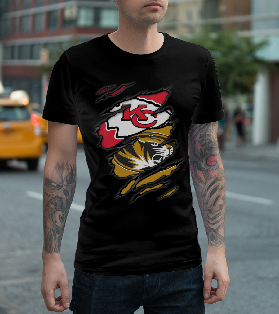 Chiefs KC Missouri Tigers Tiger Claw T-Shirt