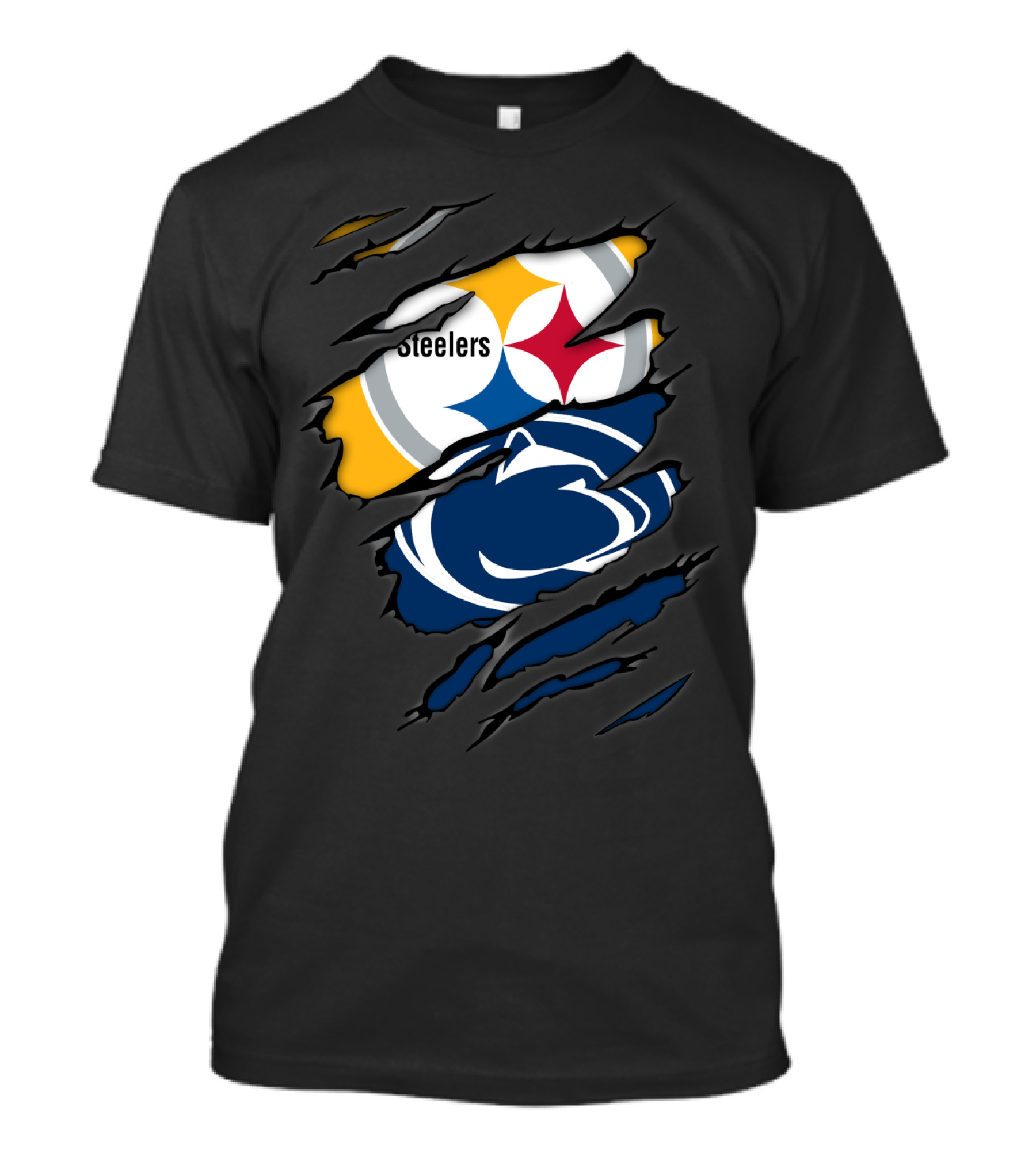 Steelers Penn State Logo Fusion Fan T-Shirt