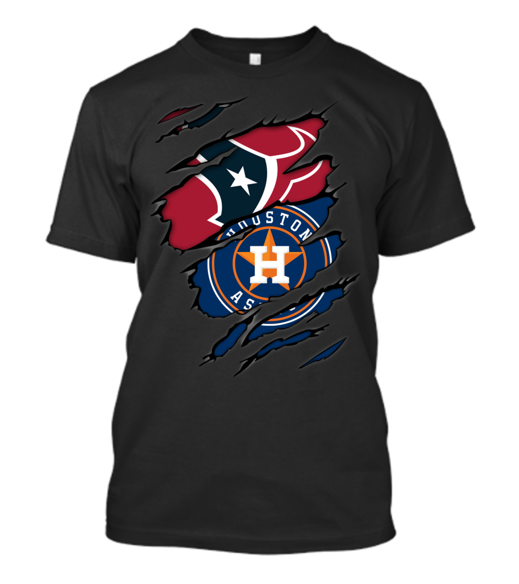 Houston Texans Houston Astros Fan Crossover T-Shirt