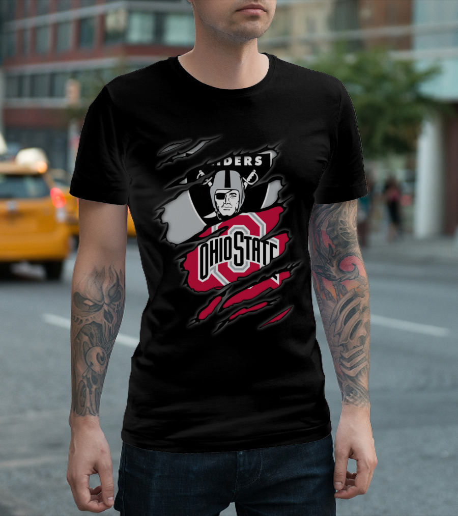 Raiders Ohio State Buckeyes Crossover T-Shirt