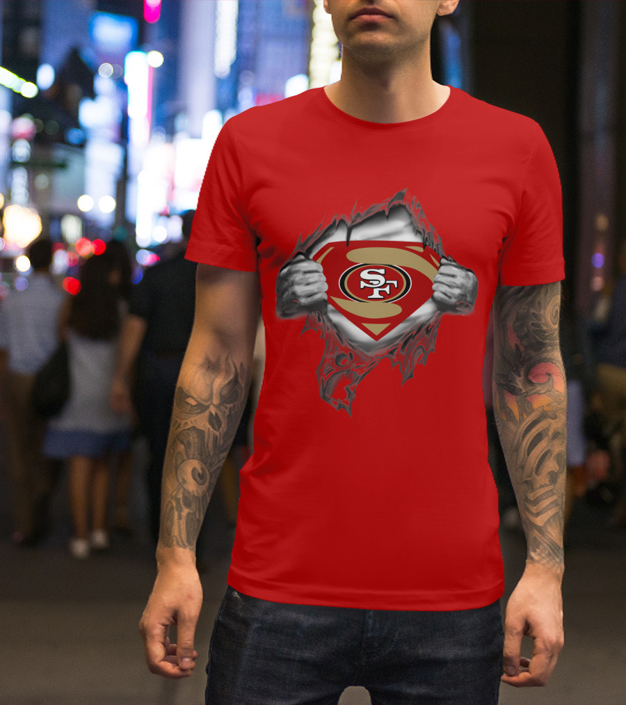 49ers SF Logo Superman T-Shirt