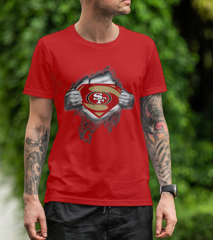 49ers SF Logo Superman T-Shirt