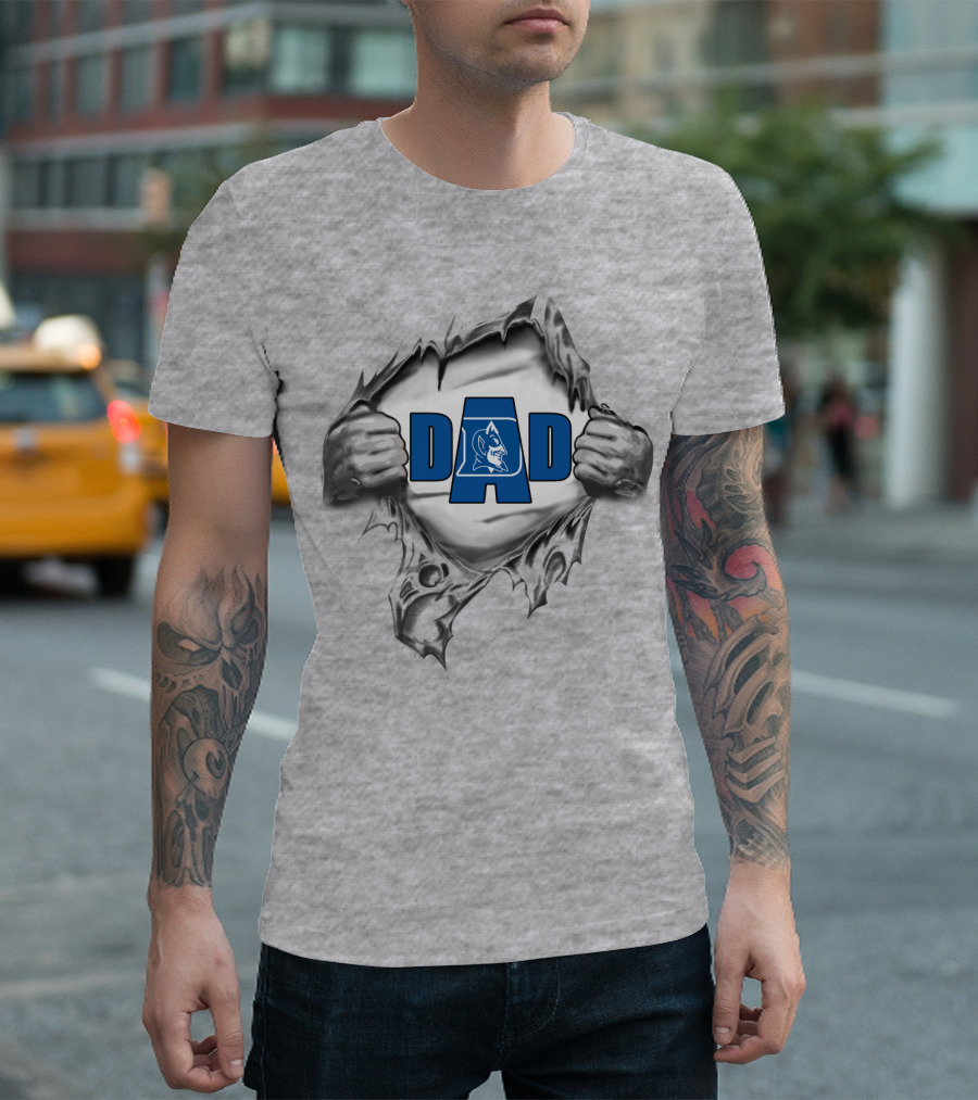Duke Dad Logo with Torn T-Shirt