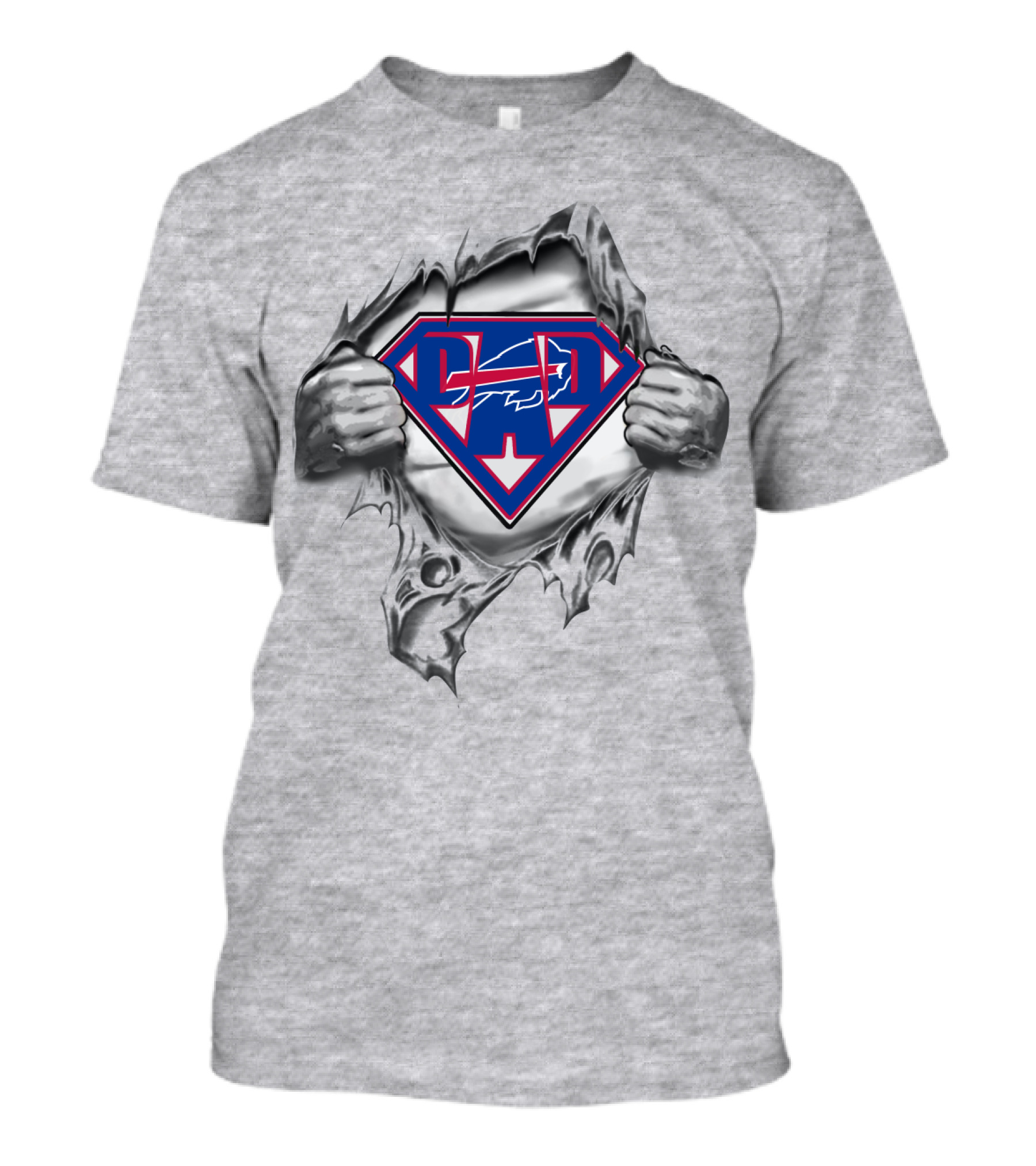 Bills Super Dad Buffalo Logo Shield T-Shirt
