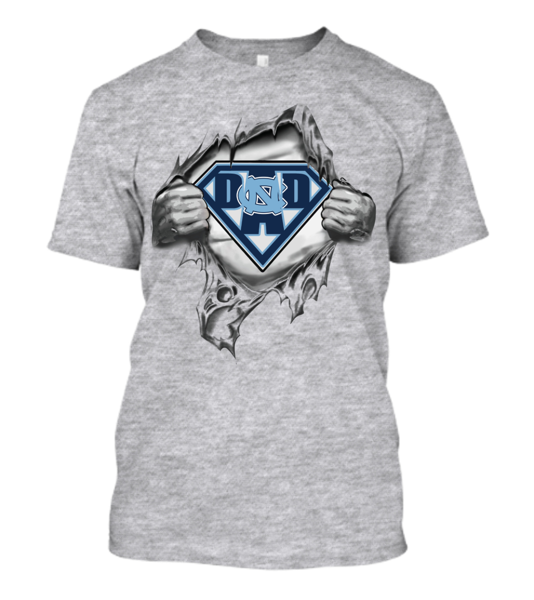 UNC Tar Heels Superhero Emblem T-Shirt