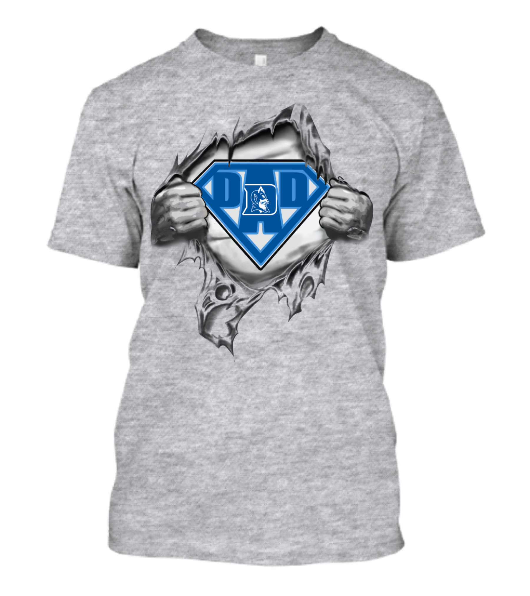 Duke Blue Devil Super Dad Emblem T-Shirt