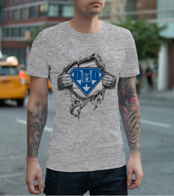 Duke Blue Devil Super Dad Emblem T-Shirt