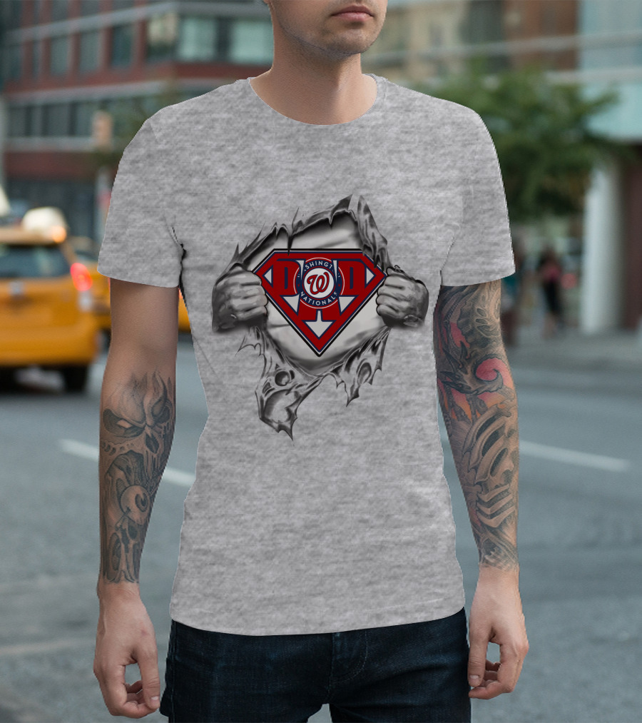 Washington Nationals Superhero Logo Concept T-Shirt