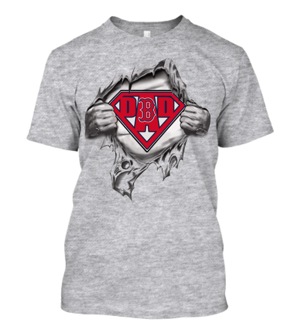 Redsoxs Superhero Burst Logo With Letters B B And Baseball T-Shirt