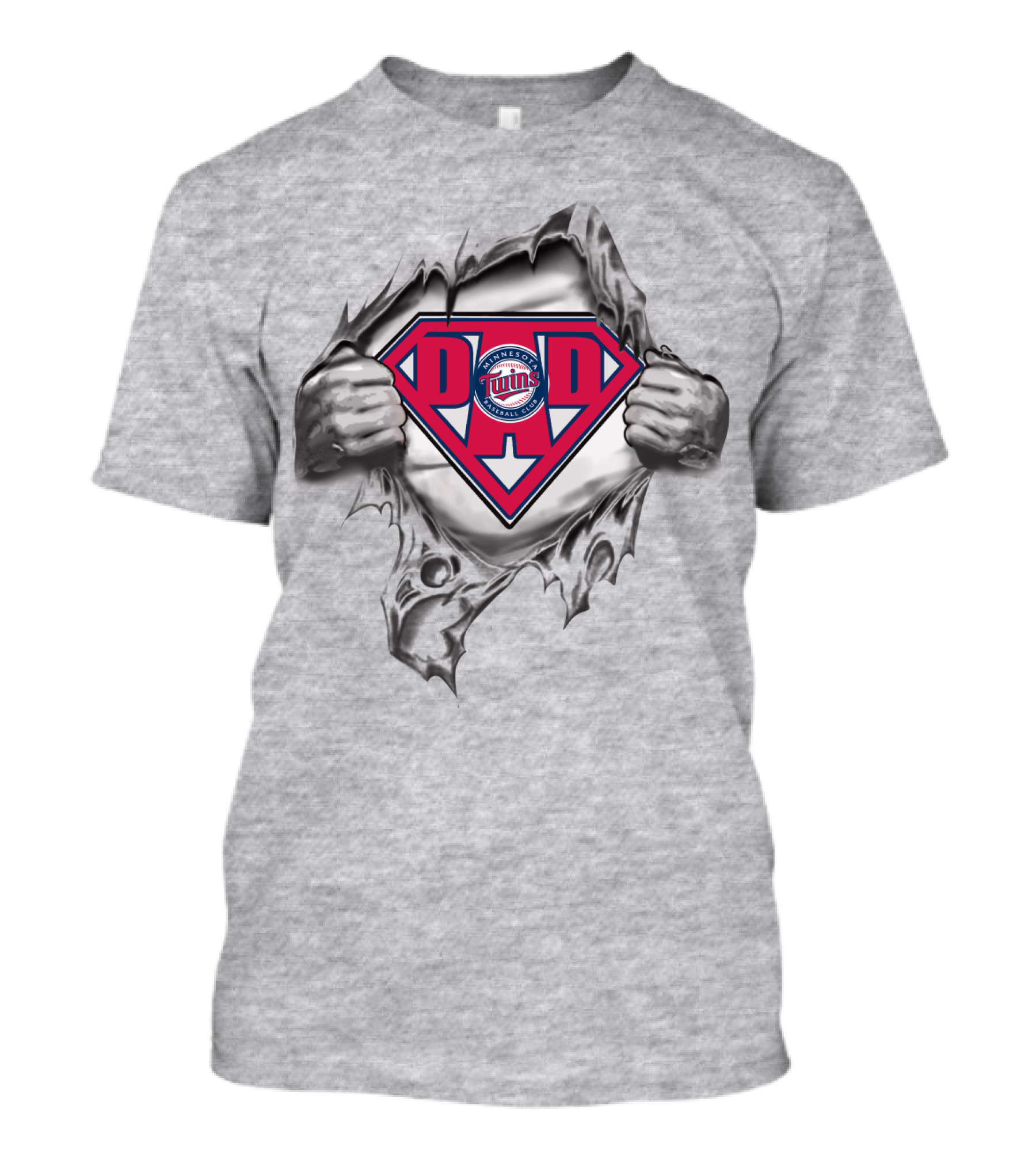 Minnesota Twins Dad Superhero T-Shirt