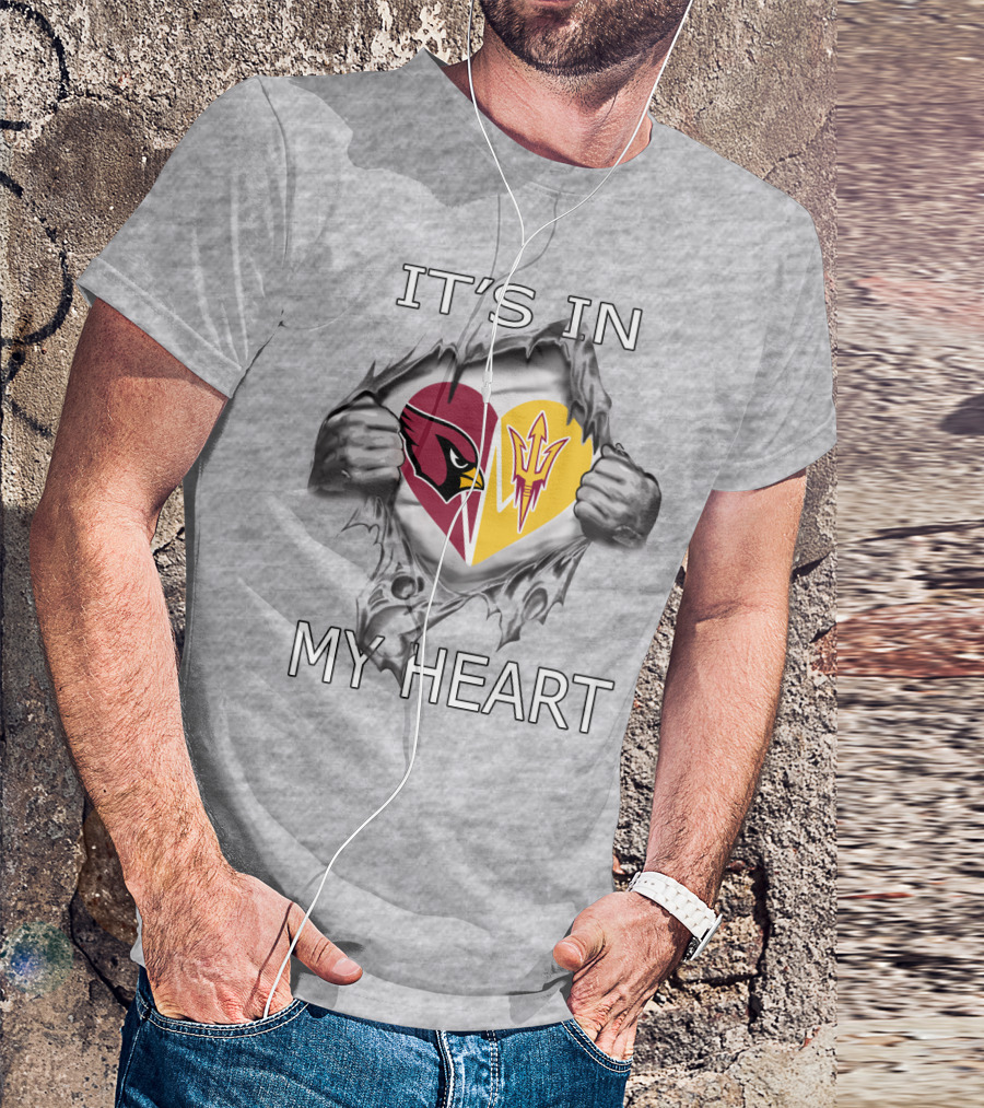 IT'S IN MY HEART Cardinals Arizona State T-Shirt