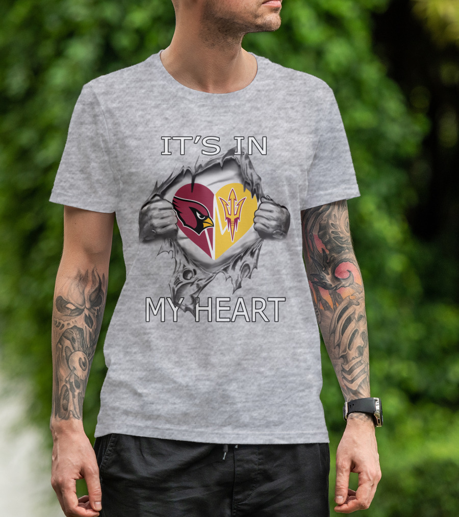 IT'S IN MY HEART Cardinals Arizona State T-Shirt