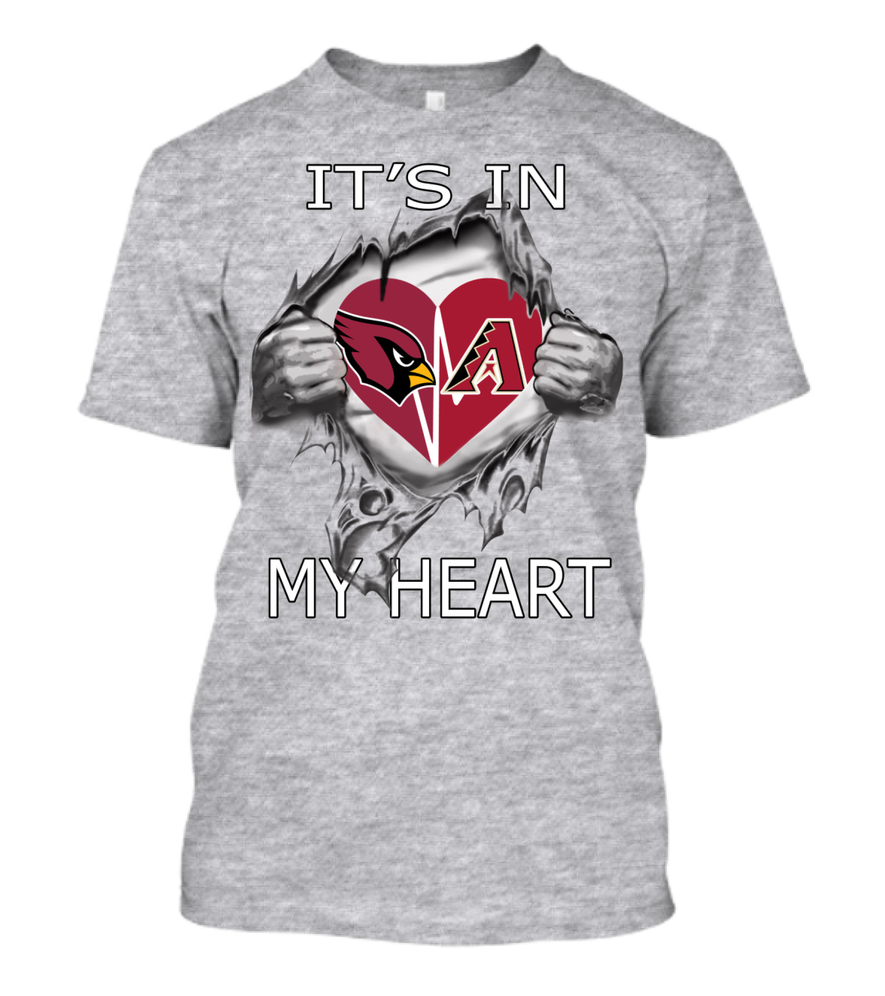Cardinals Diamondbacks It's In My Heart T-Shirt