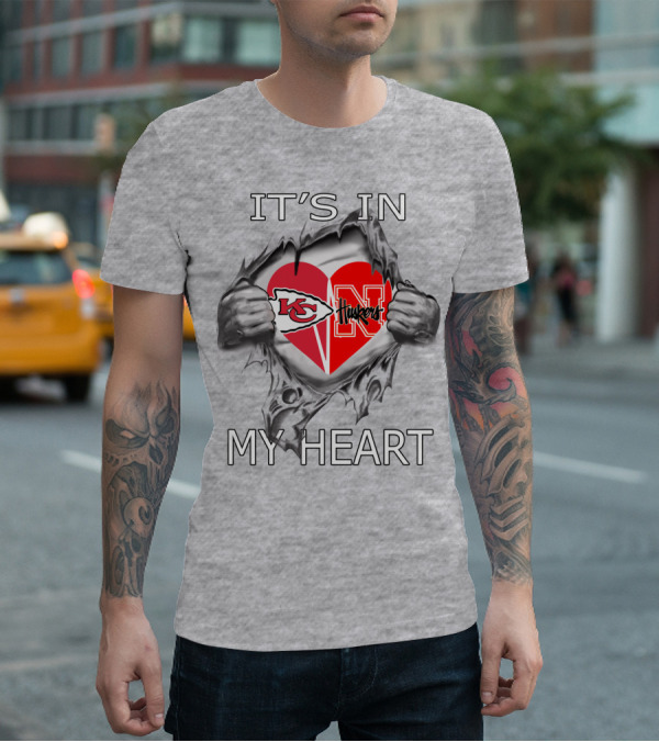 IT'S IN MY HEART CHIEFS HUSKERS T-Shirt