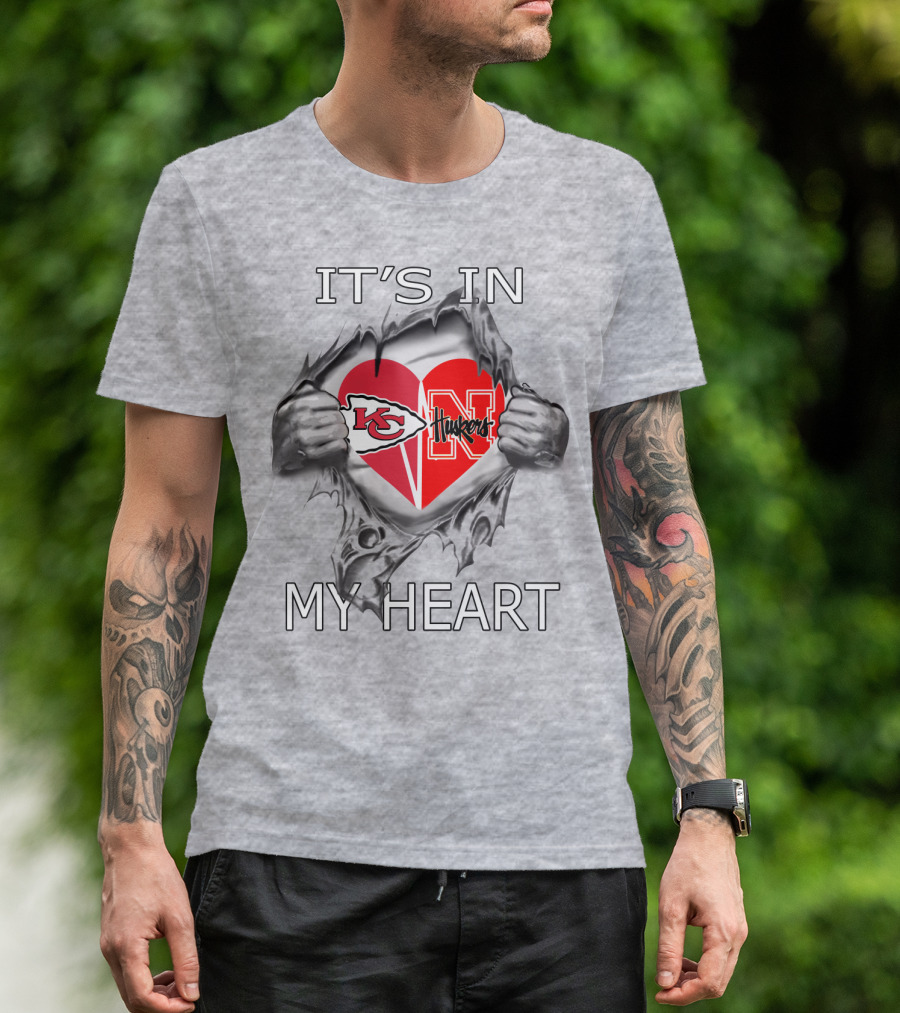 It's IN My Heart Chiefs Huskers T-Shirt