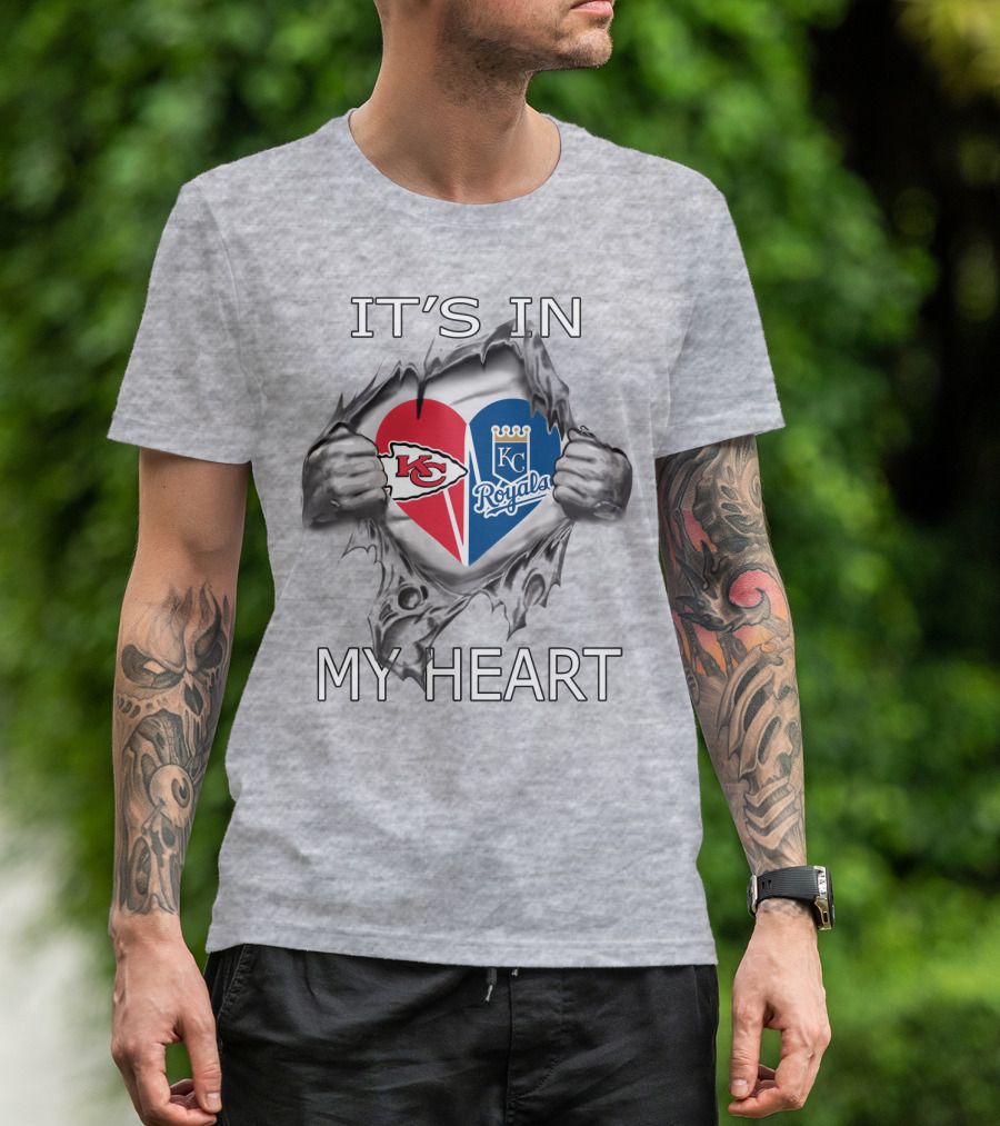 It's In My Heart Kansas City Chiefs Royals T-Shirt