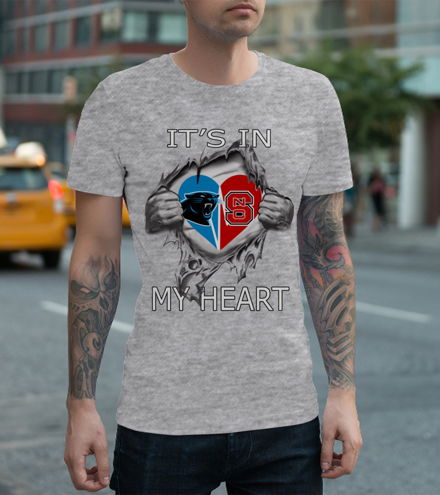 Panthers NC State It's In My Heart T-Shirt