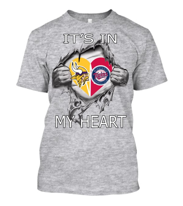 Vikings Minnesota Twins It’s In My Heart T-Shirt