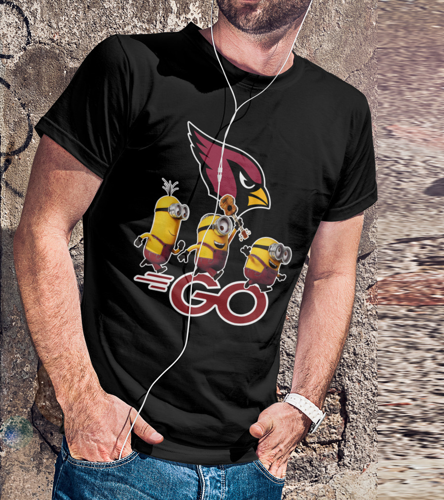 Minions Go Cardinals Bird T-Shirt