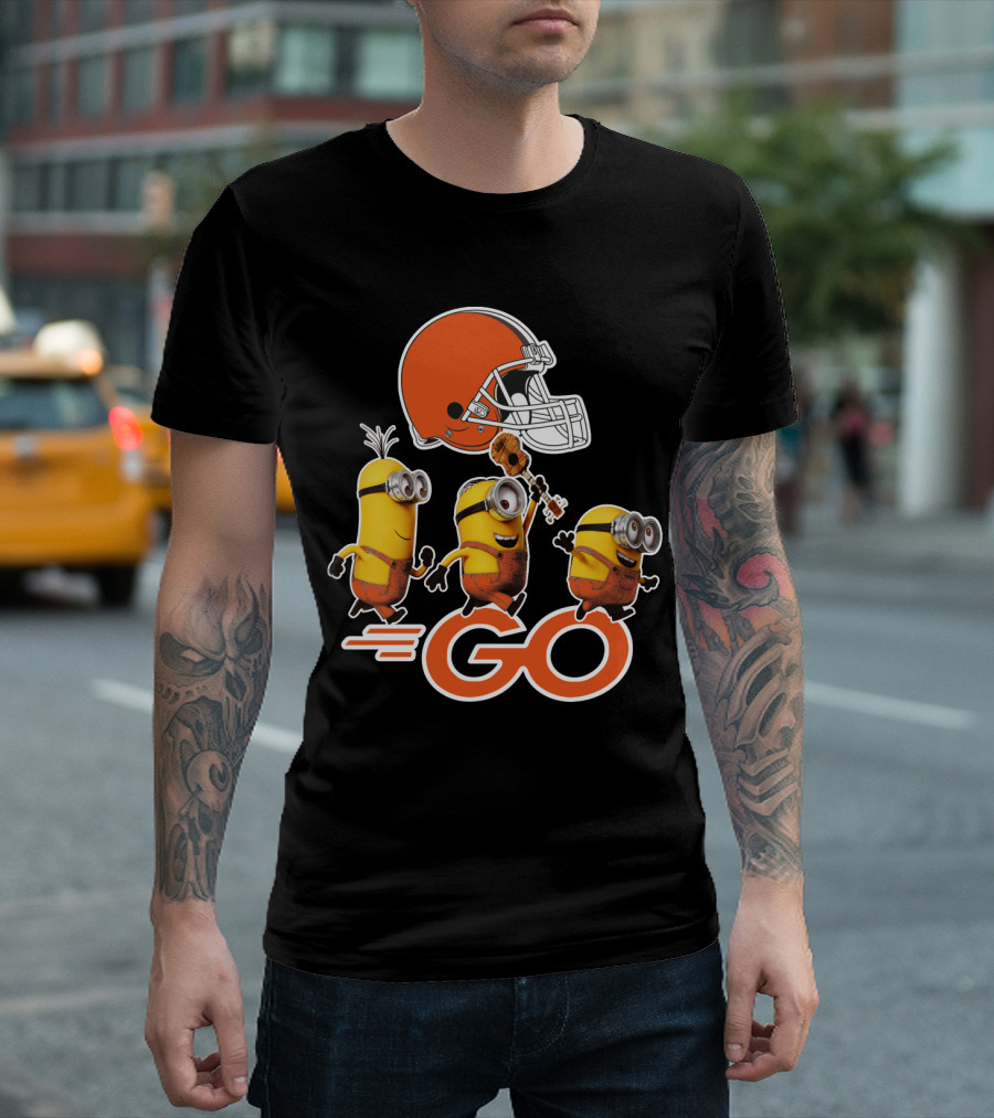 Cleveland Browns Minions Go Helmet T-Shirt