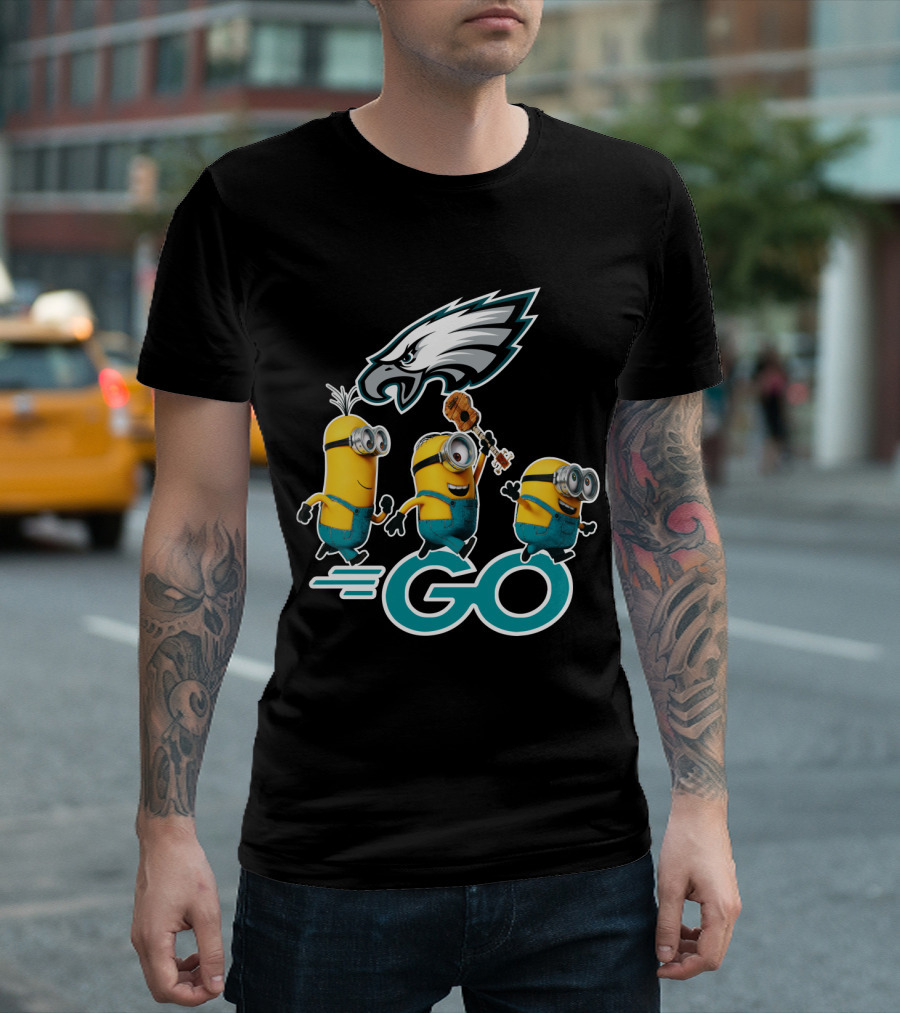 Minions Go Philadelphia Eagles T-Shirt