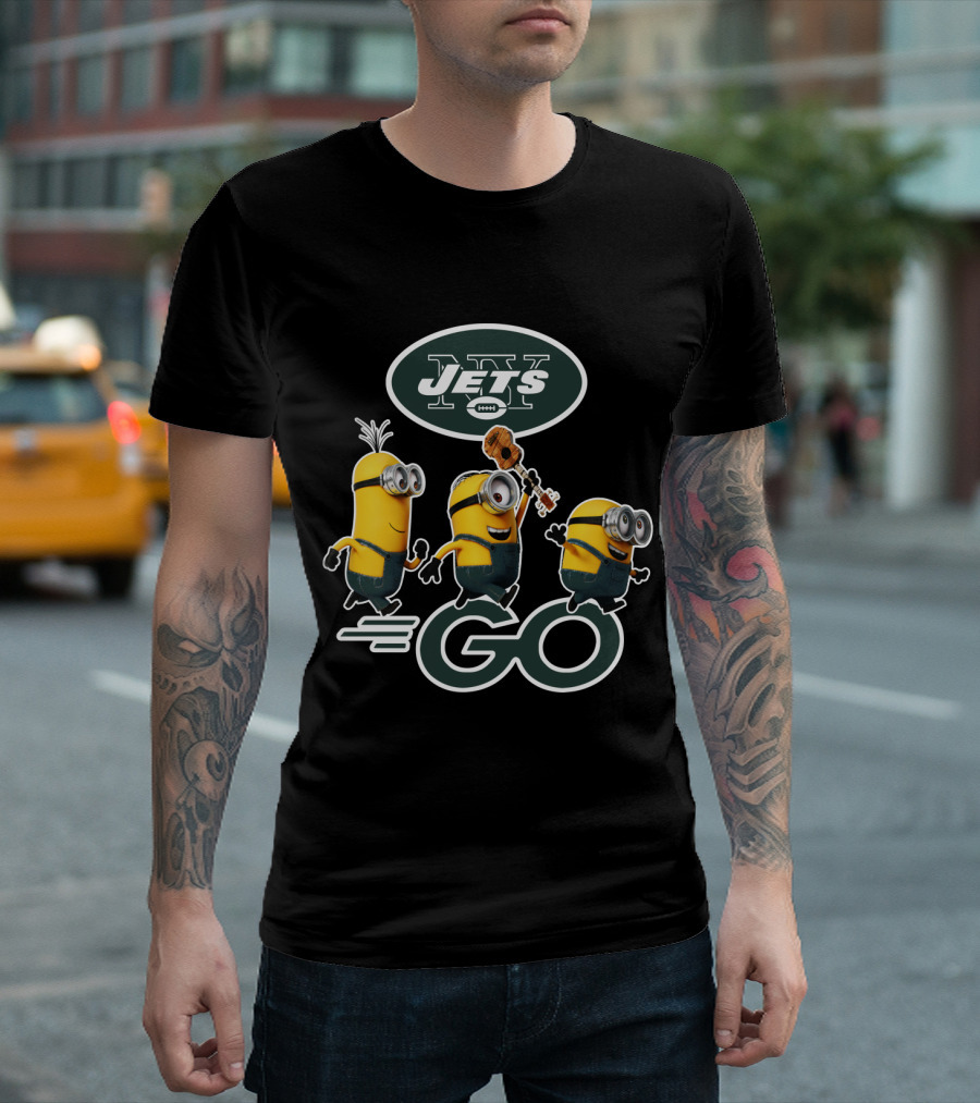 NY Jets Minions Go T-Shirt