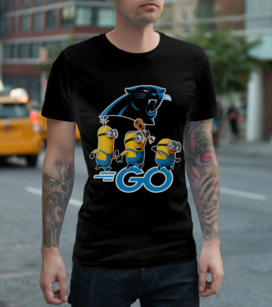 Panthers Go Minions NFL Fan Team Spirit T-Shirt