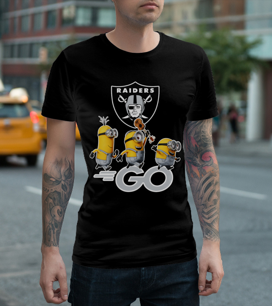 Raiders Minions Go Football Team T-Shirt