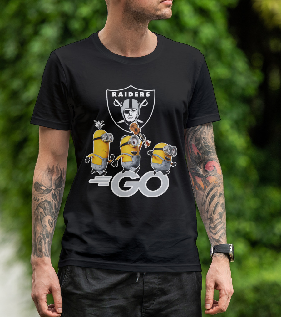 Raiders Minions Go Football Team T-Shirt