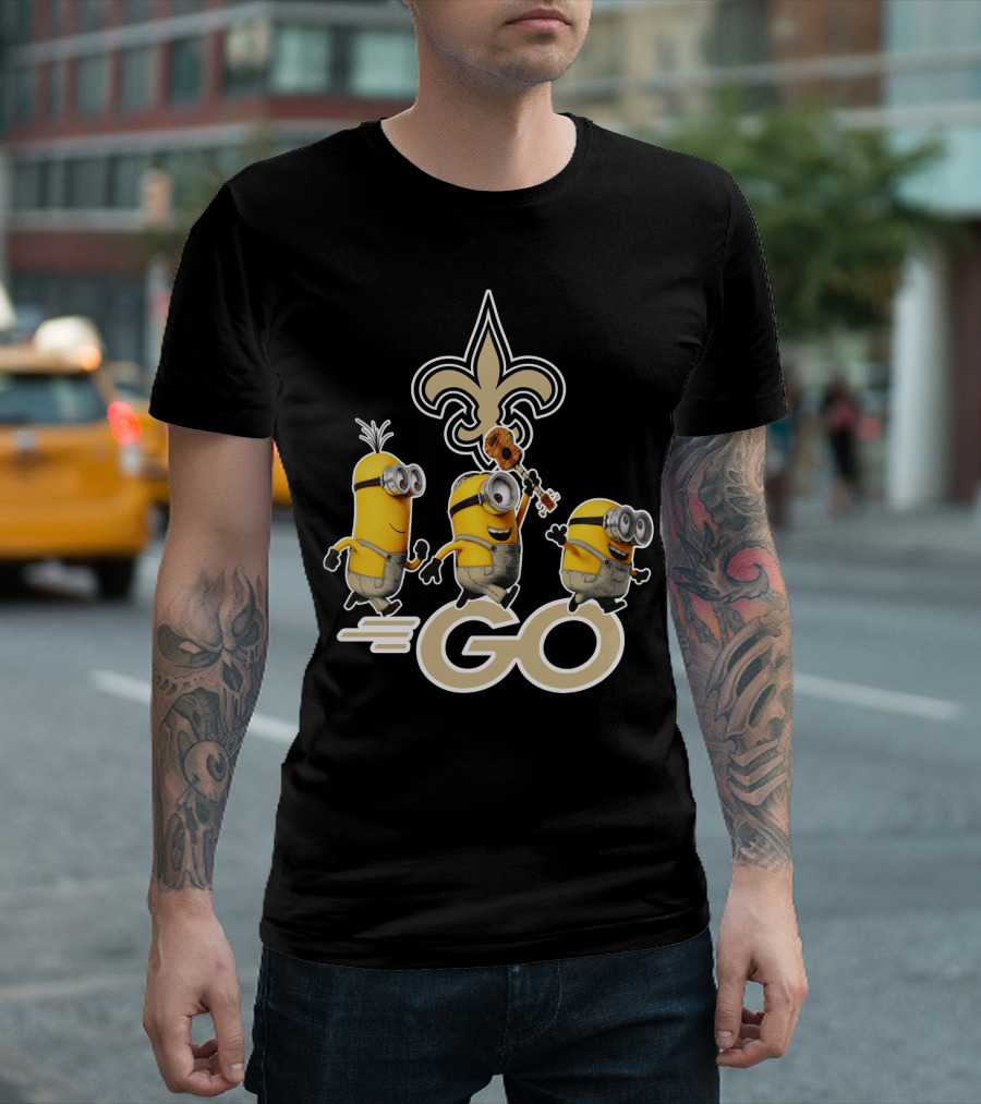 Saints Go Fleur-de-lis Minions T-Shirt