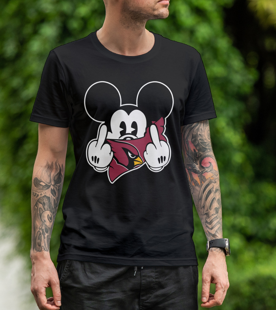 Cardinals Mickey Parody Logo Mashup T-Shirt