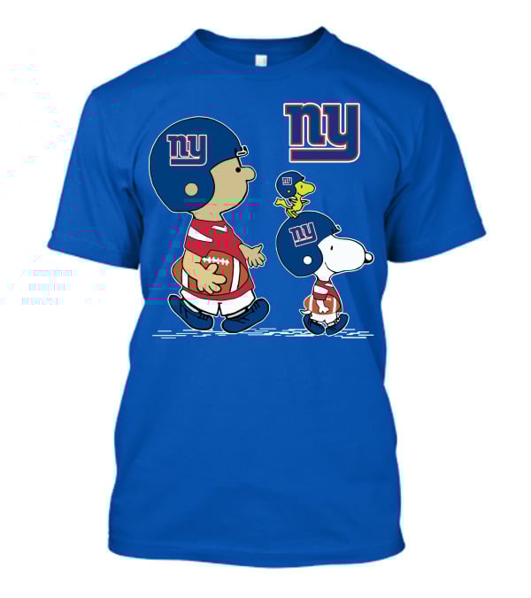 New York Giants Peanuts Snoopy Football T-Shirt