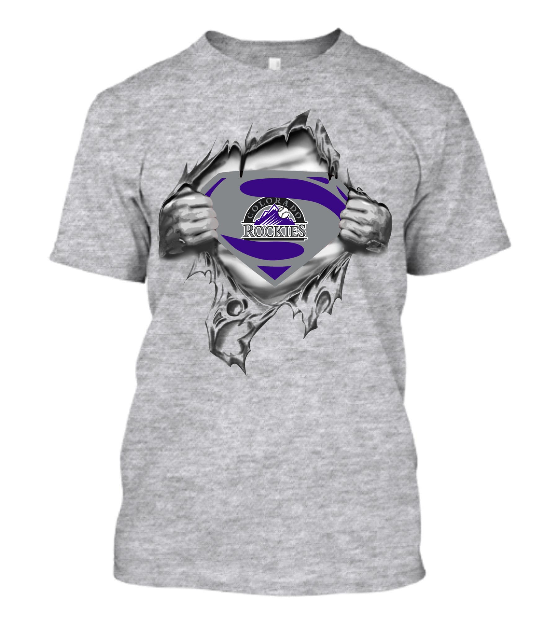 Colorado Rockies Superman Emblem Unveiled T-Shirt