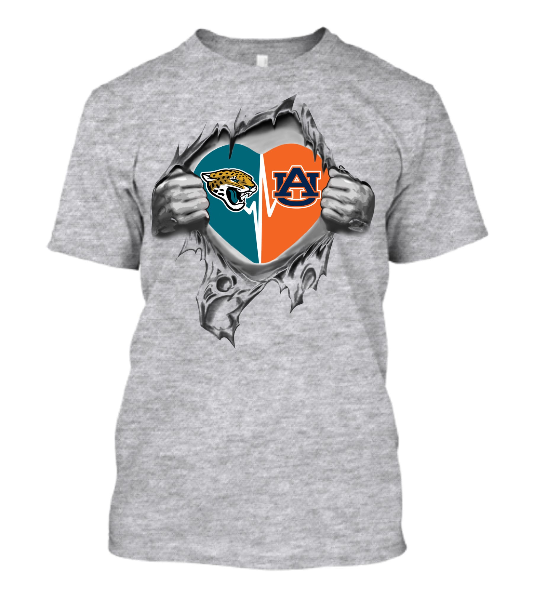 Jaguars Auburn It's In My Heart Jaguars Auburn T-Shirt